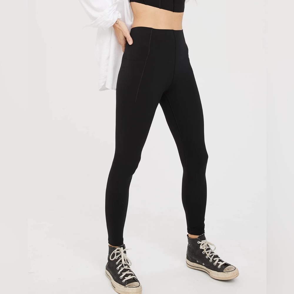 Aerie Real Me Xtra Hold Up Leggings With Pockets